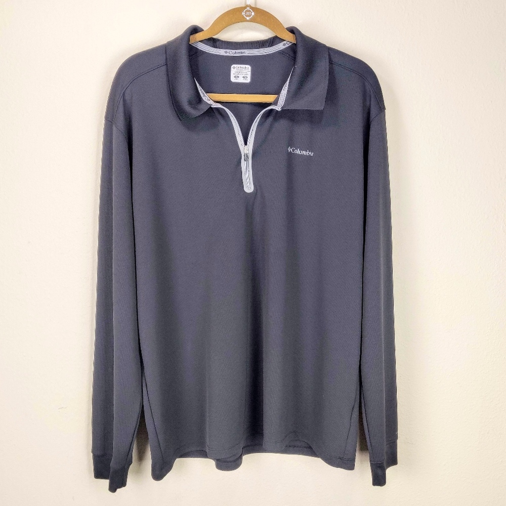 Columbia Mens Black Long Sleeve Full Zip Pullover